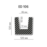 ED106 - Trave in Finto Legno per soffitto a vista, da 2 metri, 12x12 cm, (in Poliuretano, meglio del polistirolo)  Bianco pitturabile